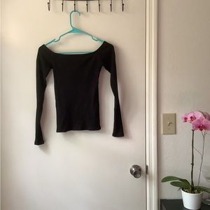 Hollister Black Boatneck size S